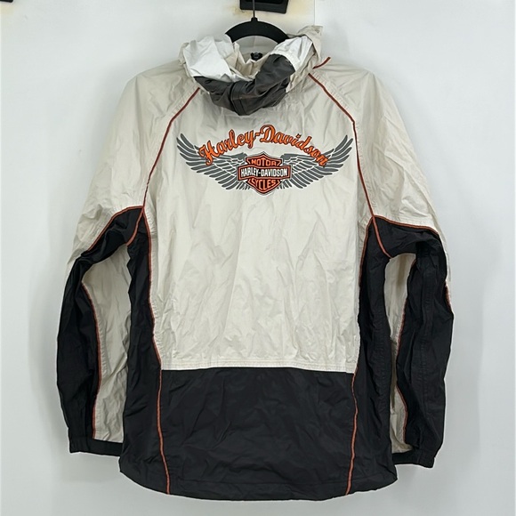 Harley Davidson Hooded Soft Shell Rain Jacket Size Small - Picture 2 of 6
